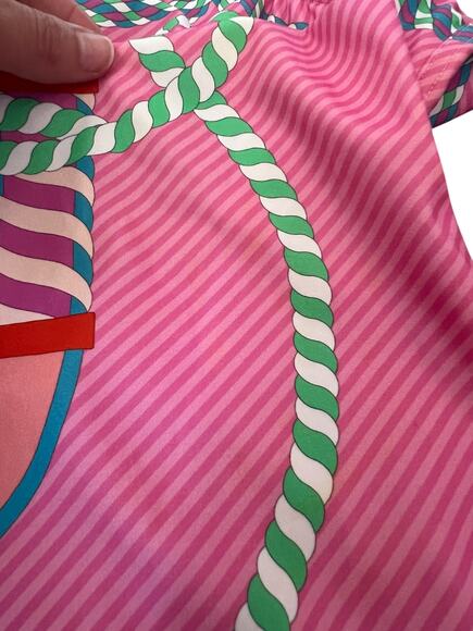 Hermes Alex Canoe-Print Jersey Swimsuit in Rose Pop - Picture 16 of 16